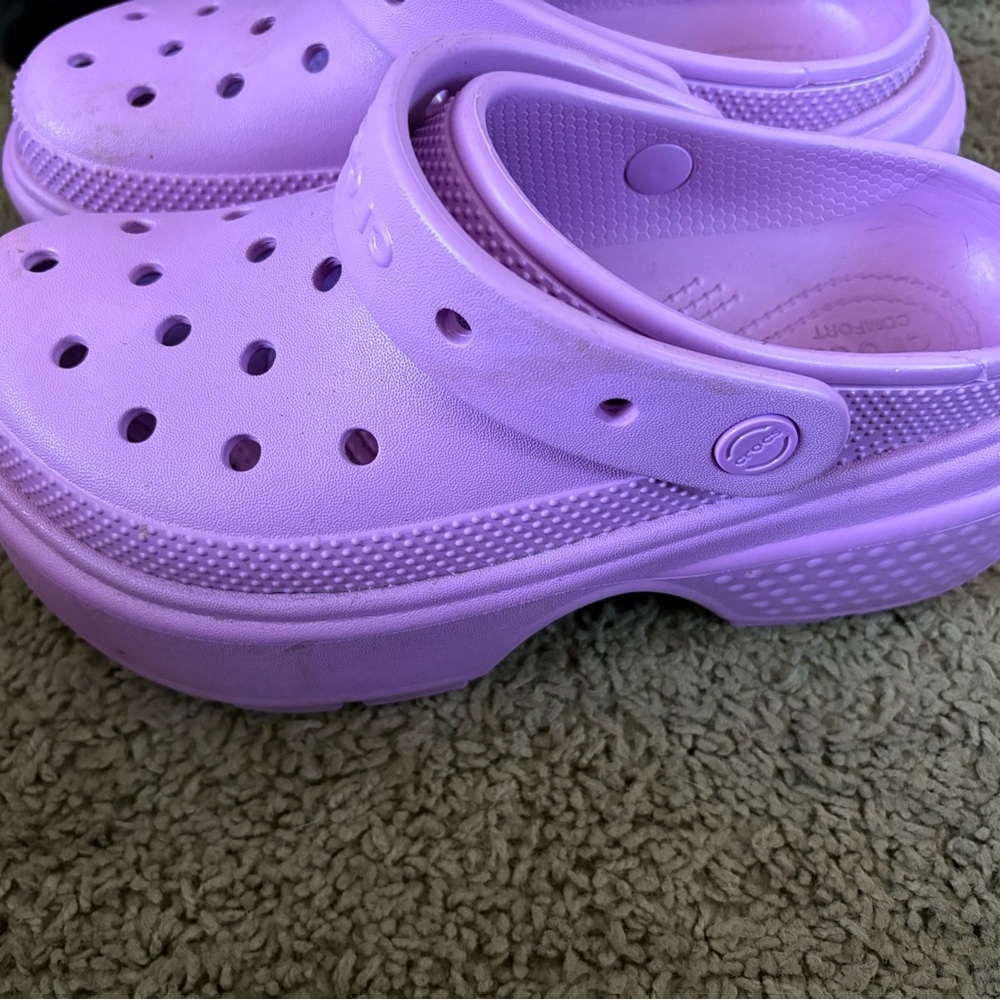 Platform Lilac Comfort Slip-On Clog for Women